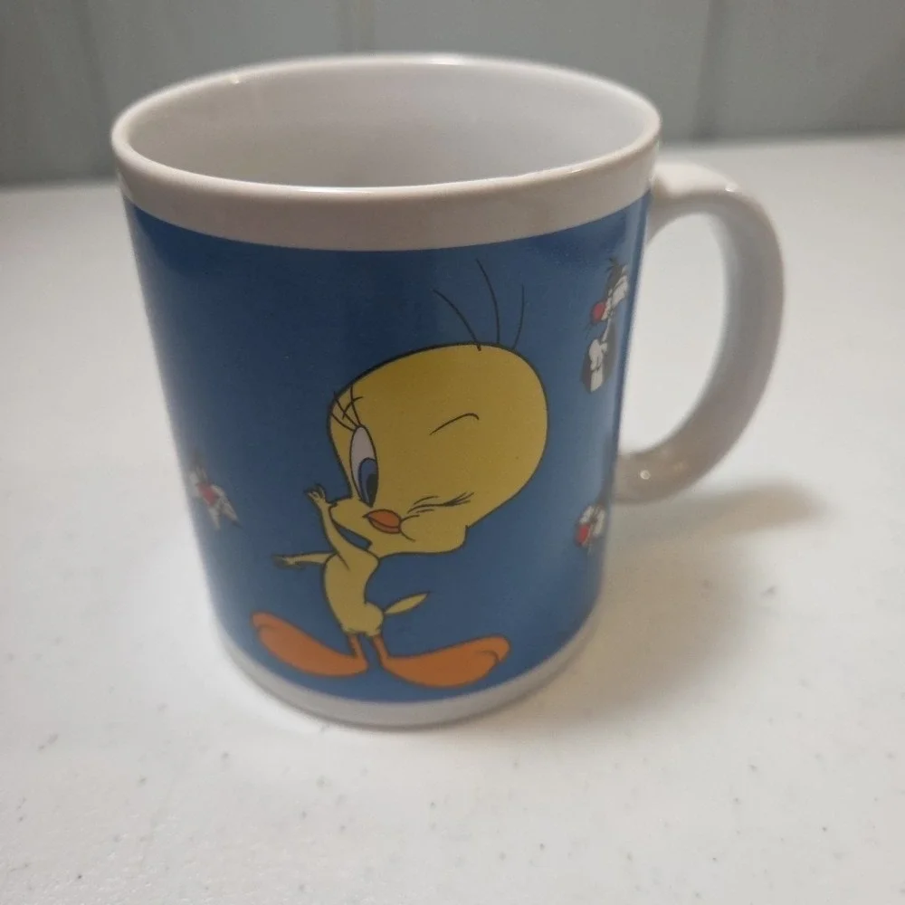 Vintage Looney Tunes Tweety Bird Mug Coffee Avon Gibson 1998 Warner Bros
